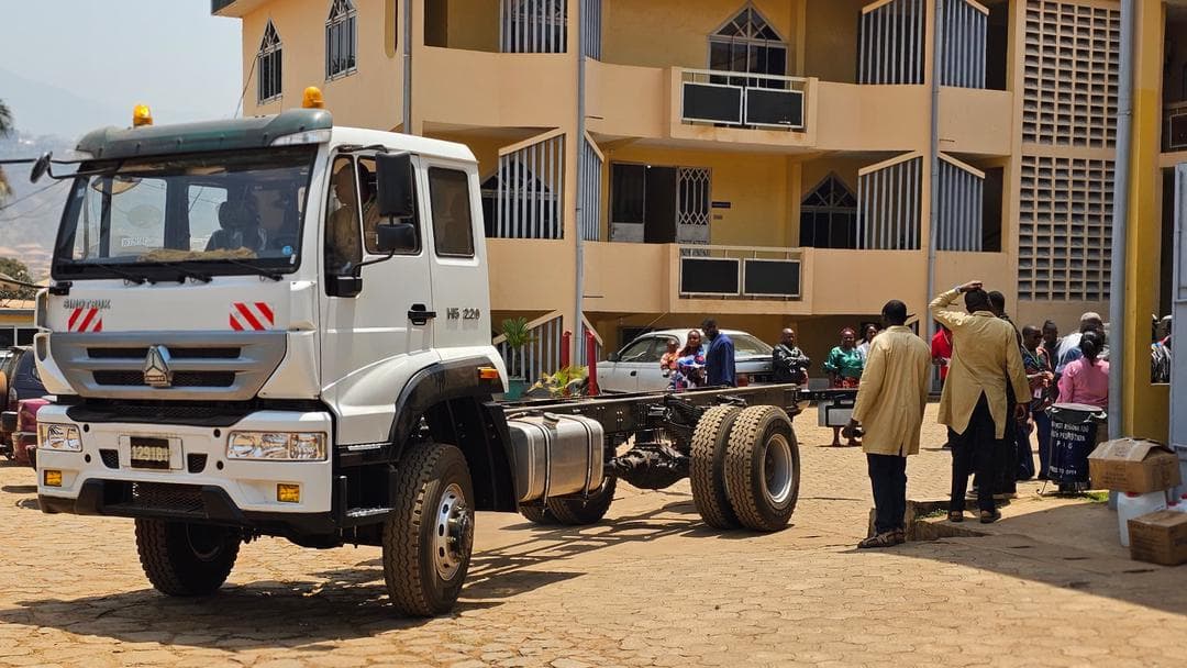 The new 17-ton trailer truck acquired by NWRFHP